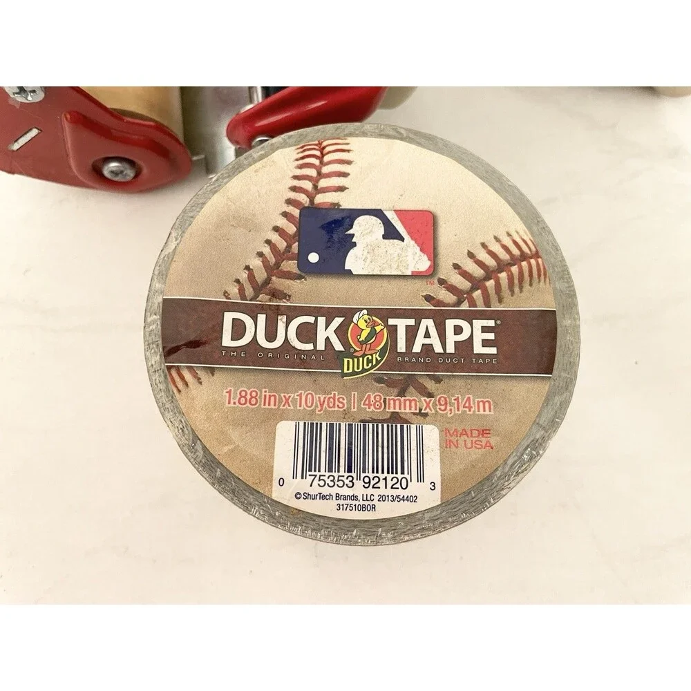 Duck Duct Tape MLB Baltimore Orioles Single Roll 10 yds + Tape Dispenser + Chips